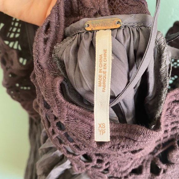 Gray Lace Free People Dress - Picture 5 of 5